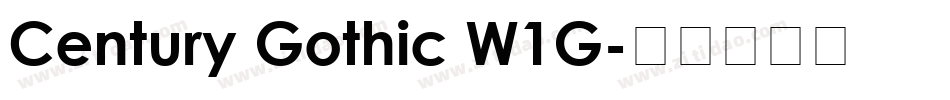 Century Gothic W1G字体转换